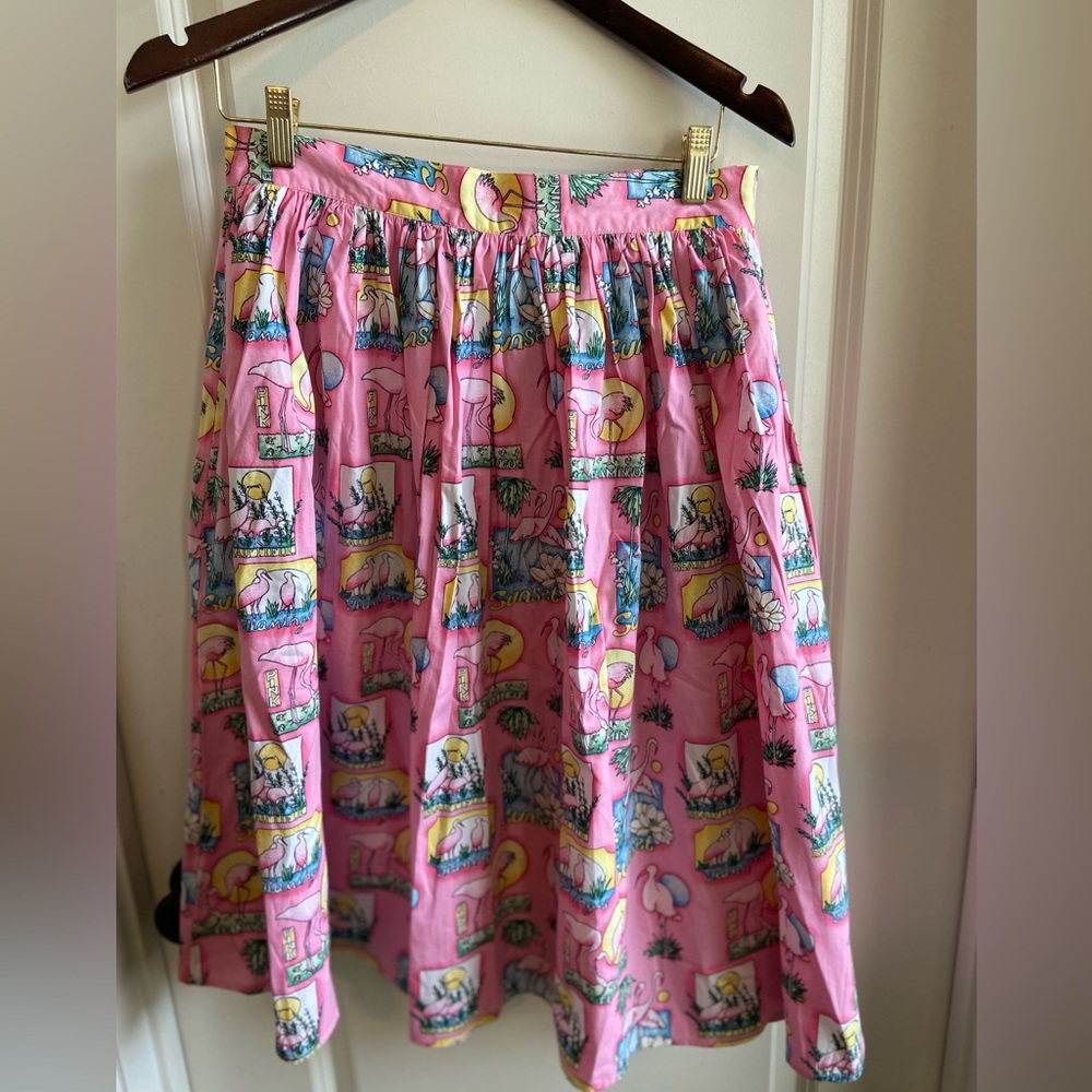 Hell bunny pink flamingos nwt medium